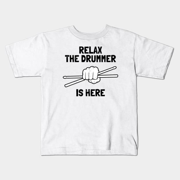 drummer Kids T-Shirt by agipo.co